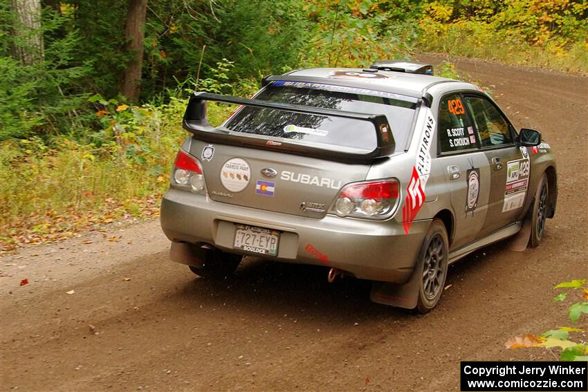 Scott Crouch / Ryan Scott Subaru WRX on SS2, Bob Lake I.