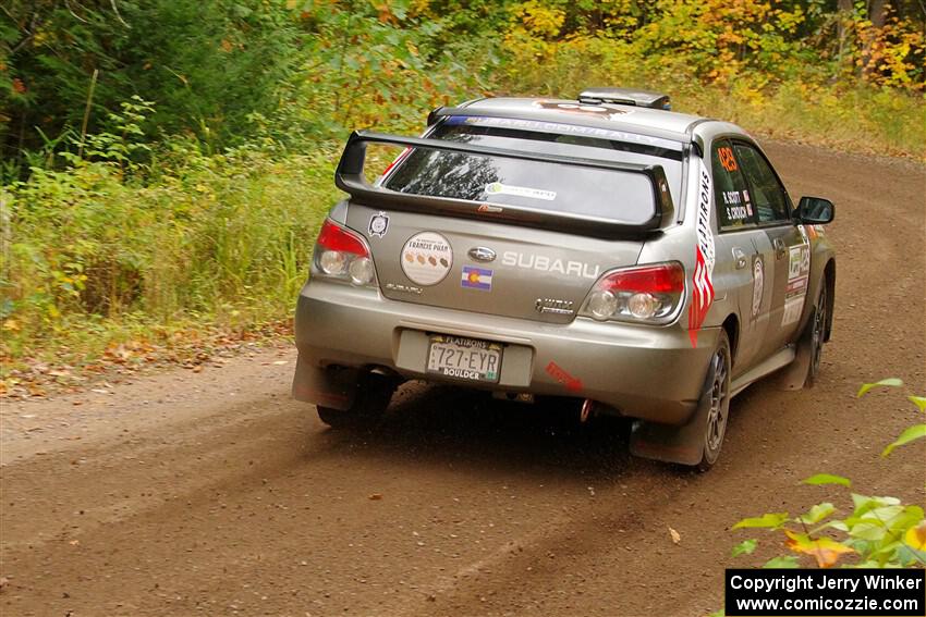 Scott Crouch / Ryan Scott Subaru WRX on SS2, Bob Lake I.