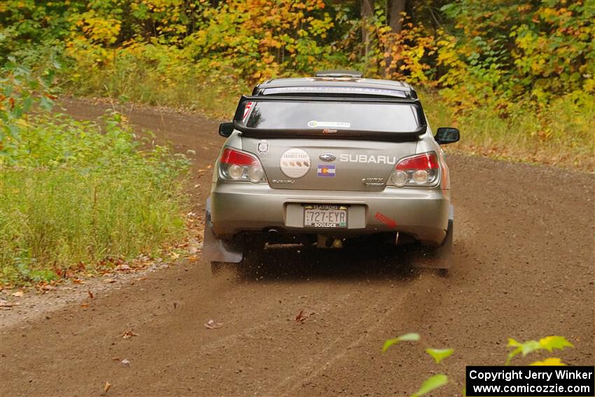 Scott Crouch / Ryan Scott Subaru WRX on SS2, Bob Lake I.