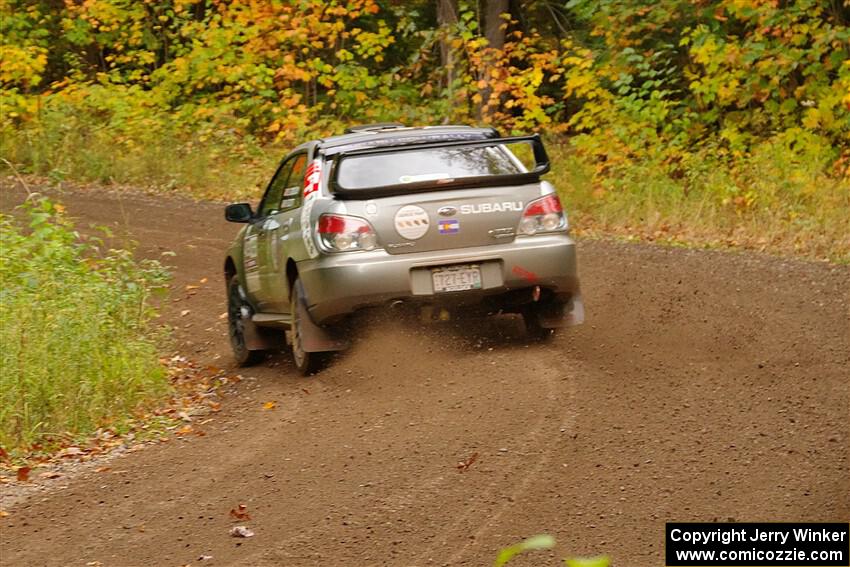 Scott Crouch / Ryan Scott Subaru WRX on SS2, Bob Lake I.