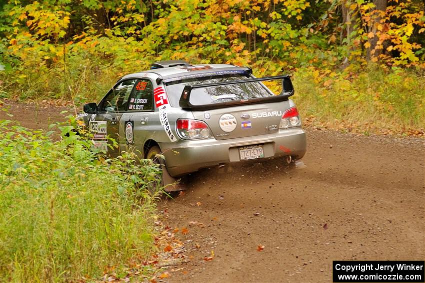 Scott Crouch / Ryan Scott Subaru WRX on SS2, Bob Lake I.