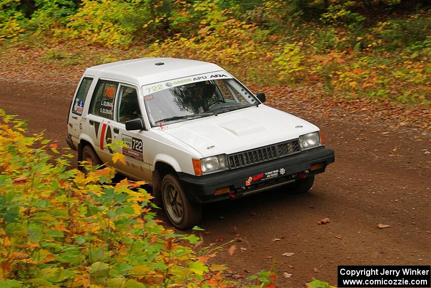 Steven Olona / Lauren Olona Toyota Tercel RWD on SS2, Bob Lake I.