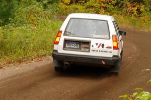 Steven Olona / Lauren Olona Toyota Tercel RWD on SS2, Bob Lake I.