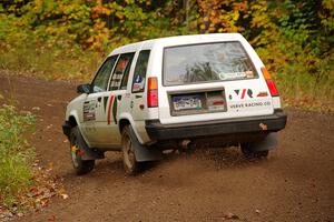 Steven Olona / Lauren Olona Toyota Tercel RWD on SS2, Bob Lake I.