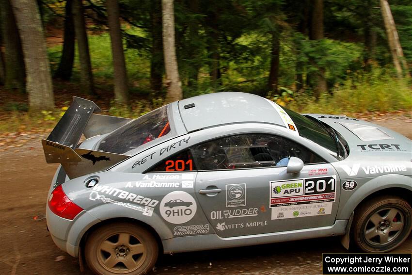 Adam VanDamme / Andrew Herron Audi TT on SS2, Bob Lake I.