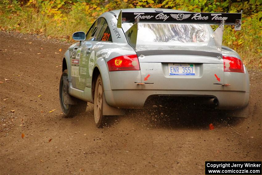 Adam VanDamme / Andrew Herron Audi TT on SS2, Bob Lake I.