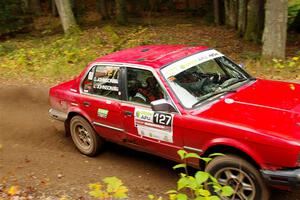 Levi Johnson / Griffin Johnson BMW 325e on SS2, Bob Lake I.