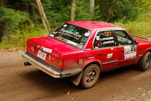 Levi Johnson / Griffin Johnson BMW 325e on SS2, Bob Lake I.