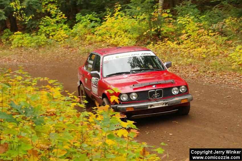 Levi Johnson / Griffin Johnson BMW 325e on SS2, Bob Lake I.