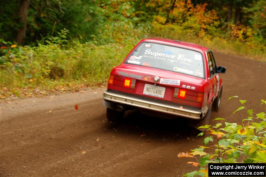 Levi Johnson / Griffin Johnson BMW 325e on SS2, Bob Lake I.