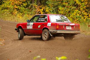 Levi Johnson / Griffin Johnson BMW 325e on SS2, Bob Lake I.