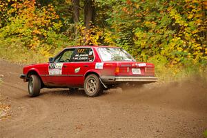 Levi Johnson / Griffin Johnson BMW 325e on SS2, Bob Lake I.