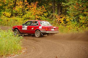 Levi Johnson / Griffin Johnson BMW 325e on SS2, Bob Lake I.