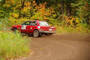 Levi Johnson / Griffin Johnson BMW 325e on SS2, Bob Lake I.