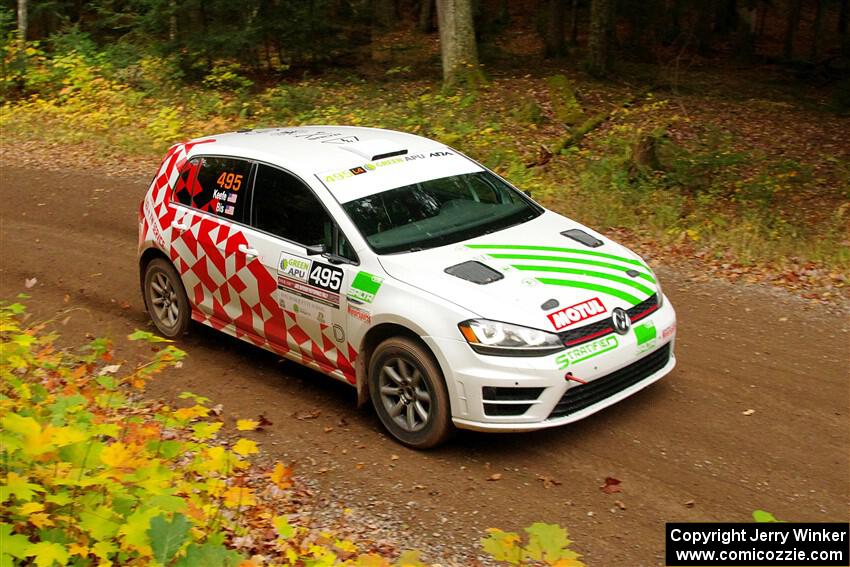 Steve Bis / Kelly Keefe VW Golf R on SS2, Bob Lake I.