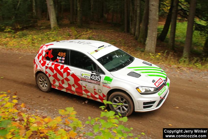 Steve Bis / Kelly Keefe VW Golf R on SS2, Bob Lake I.