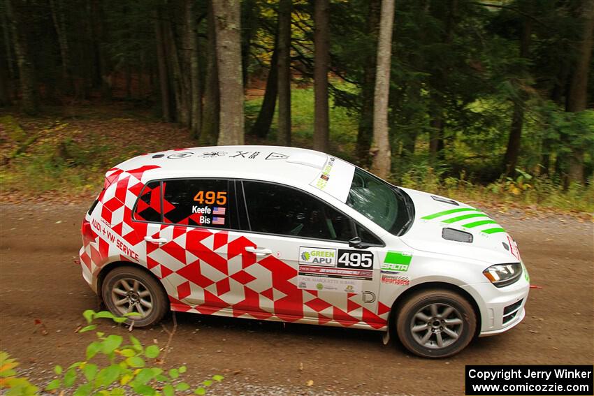 Steve Bis / Kelly Keefe VW Golf R on SS2, Bob Lake I.