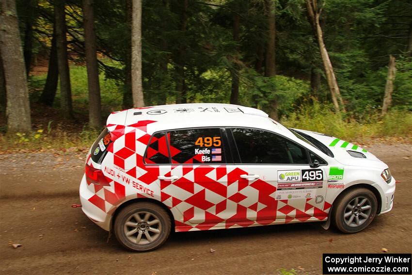 Steve Bis / Kelly Keefe VW Golf R on SS2, Bob Lake I.