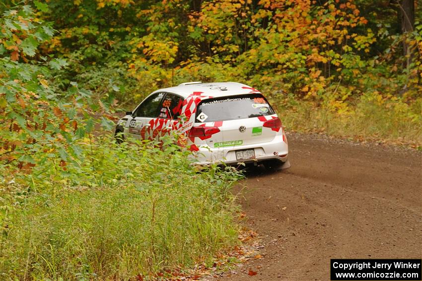 Steve Bis / Kelly Keefe VW Golf R on SS2, Bob Lake I.