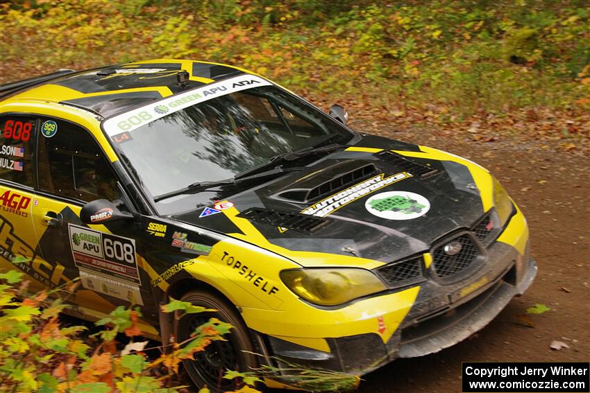 Colin Schulz / Jake Carlson Subaru WRX STi on SS2, Bob Lake I.