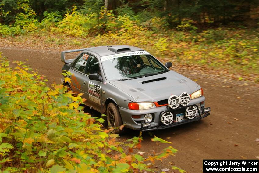 Nick Morris / Josh Kemp Subaru Impreza on SS2, Bob Lake I.