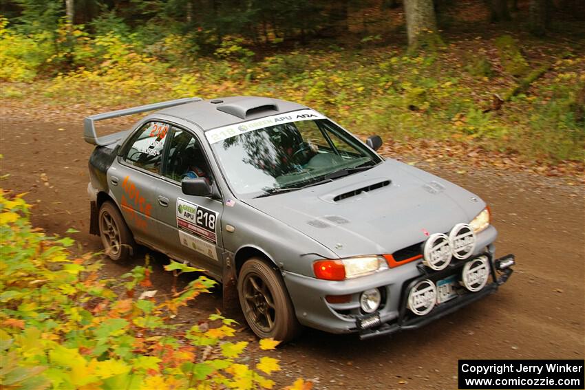 Nick Morris / Josh Kemp Subaru Impreza on SS2, Bob Lake I.