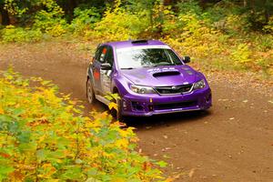 Silas Himes / Charlotte Himes Subaru WRX STi on SS2, Bob Lake I.