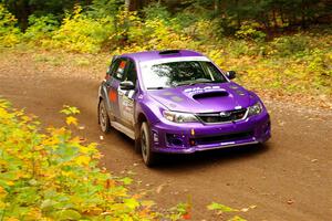 Silas Himes / Charlotte Himes Subaru WRX STi on SS2, Bob Lake I.