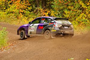 Silas Himes / Charlotte Himes Subaru WRX STi on SS2, Bob Lake I.