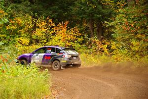 Silas Himes / Charlotte Himes Subaru WRX STi on SS2, Bob Lake I.