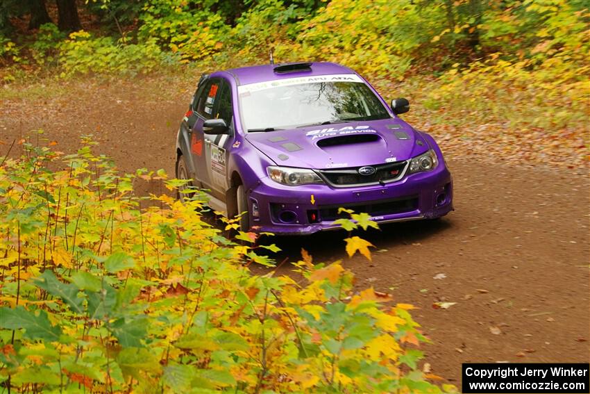 Silas Himes / Charlotte Himes Subaru WRX STi on SS2, Bob Lake I.