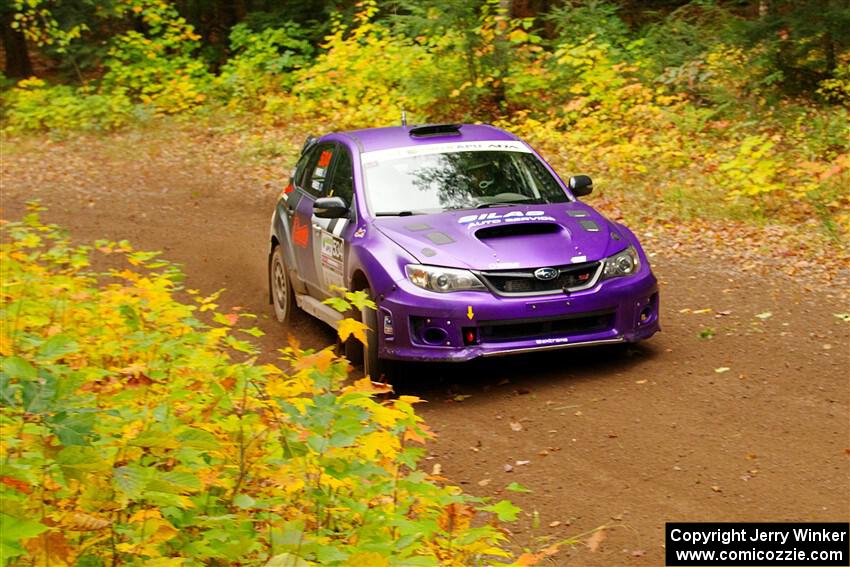 Silas Himes / Charlotte Himes Subaru WRX STi on SS2, Bob Lake I.