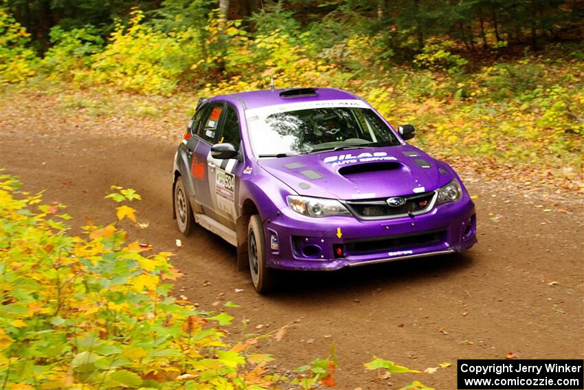 Silas Himes / Charlotte Himes Subaru WRX STi on SS2, Bob Lake I.