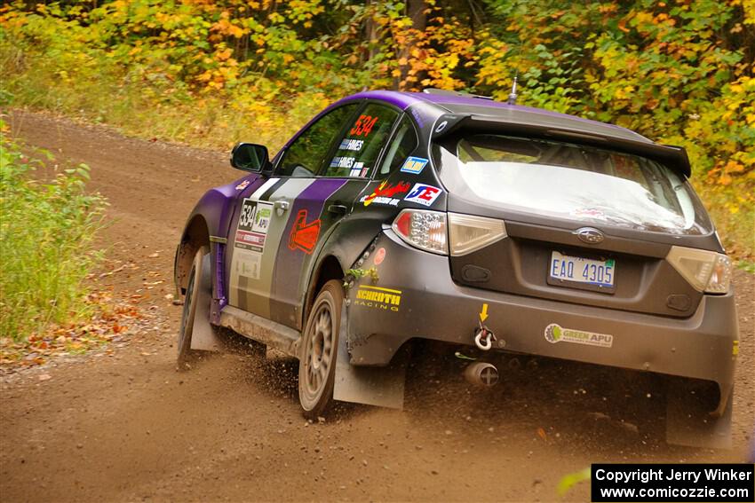 Silas Himes / Charlotte Himes Subaru WRX STi on SS2, Bob Lake I.