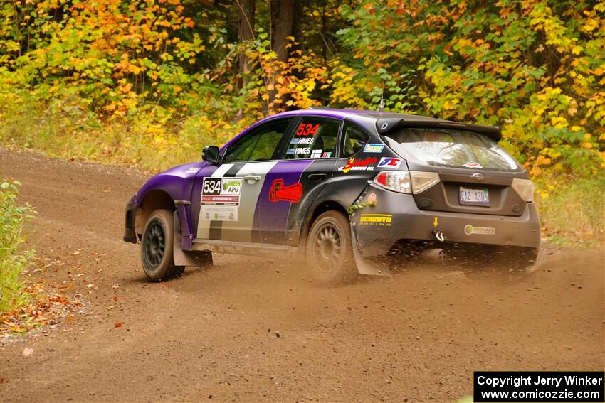 Silas Himes / Charlotte Himes Subaru WRX STi on SS2, Bob Lake I.