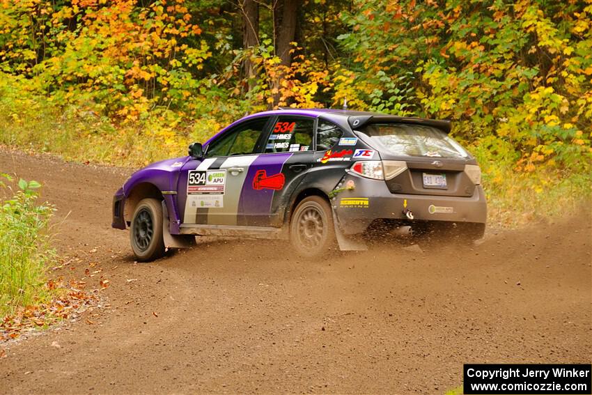 Silas Himes / Charlotte Himes Subaru WRX STi on SS2, Bob Lake I.