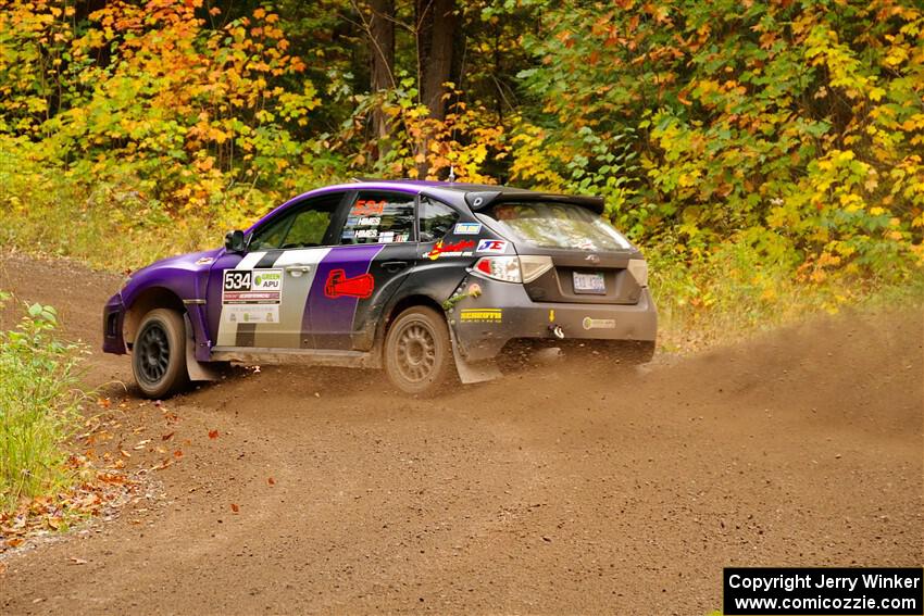 Silas Himes / Charlotte Himes Subaru WRX STi on SS2, Bob Lake I.