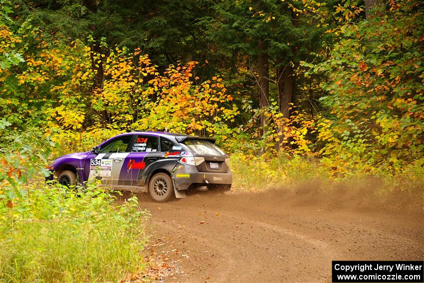 Silas Himes / Charlotte Himes Subaru WRX STi on SS2, Bob Lake I.