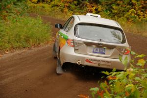 Sam Jacques / Trevor LaCombe Subaru Impreza on SS2, Bob Lake I.