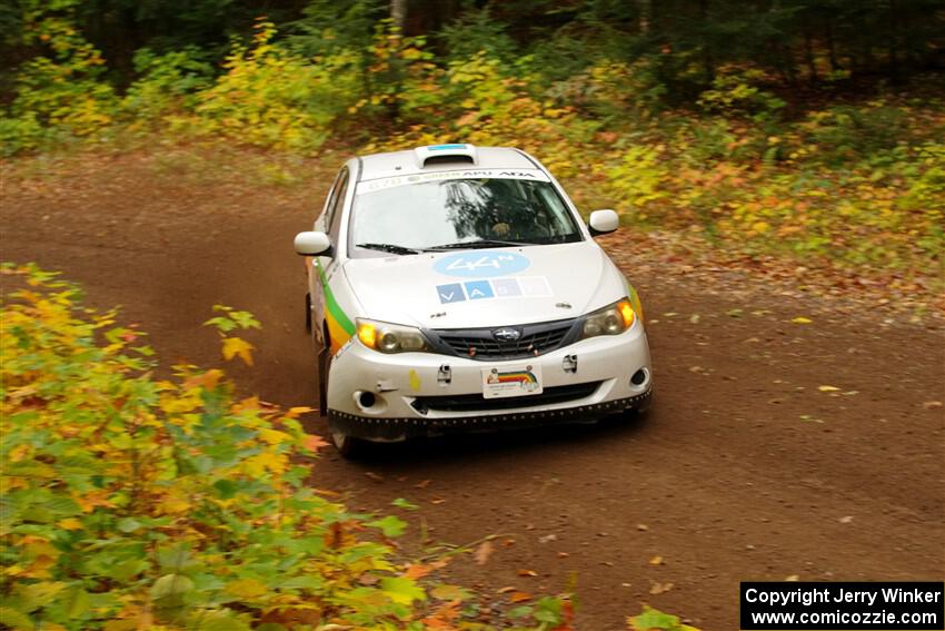 Sam Jacques / Trevor LaCombe Subaru Impreza on SS2, Bob Lake I.