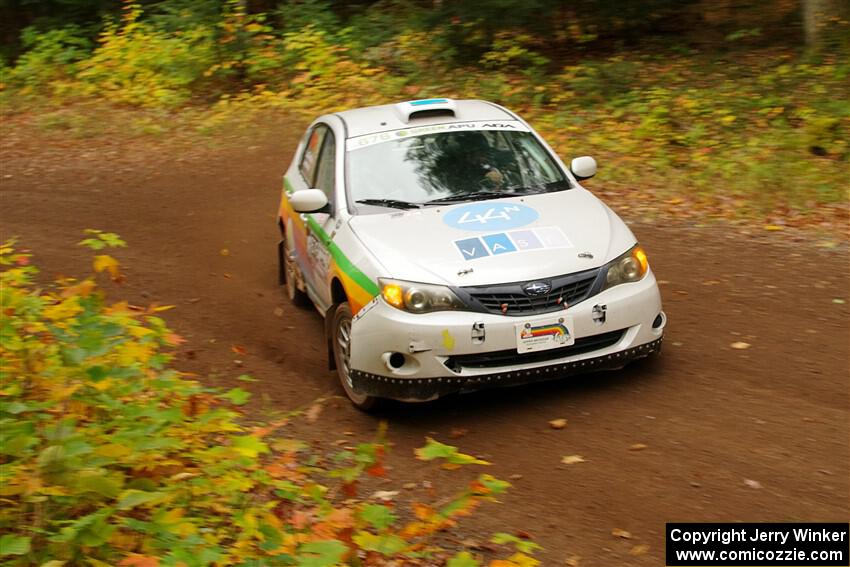 Sam Jacques / Trevor LaCombe Subaru Impreza on SS2, Bob Lake I.