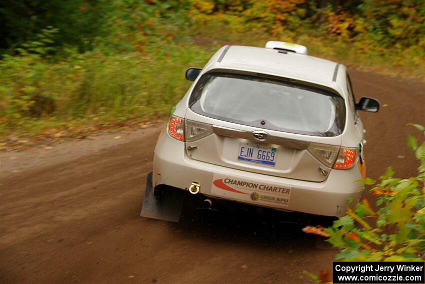 Sam Jacques / Trevor LaCombe Subaru Impreza on SS2, Bob Lake I.