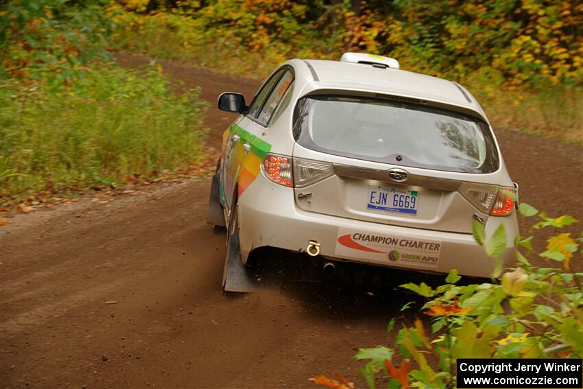 Sam Jacques / Trevor LaCombe Subaru Impreza on SS2, Bob Lake I.