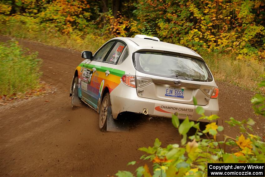 Sam Jacques / Trevor LaCombe Subaru Impreza on SS2, Bob Lake I.