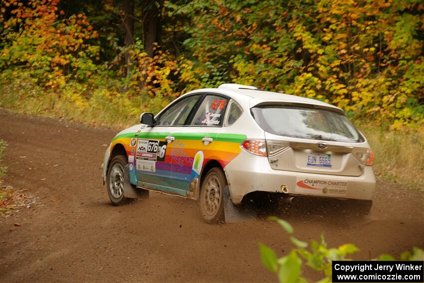 Sam Jacques / Trevor LaCombe Subaru Impreza on SS2, Bob Lake I.