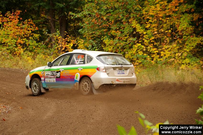 Sam Jacques / Trevor LaCombe Subaru Impreza on SS2, Bob Lake I.