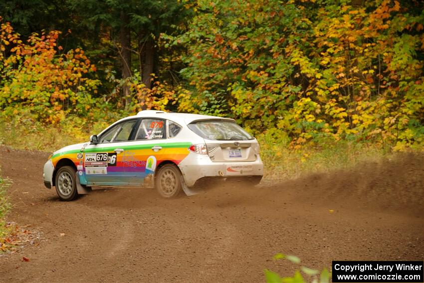 Sam Jacques / Trevor LaCombe Subaru Impreza on SS2, Bob Lake I.