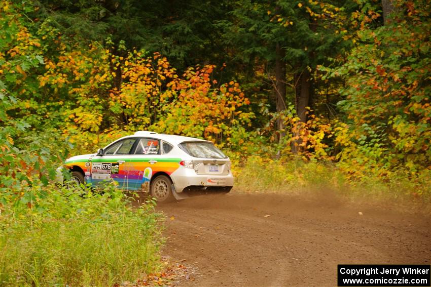 Sam Jacques / Trevor LaCombe Subaru Impreza on SS2, Bob Lake I.