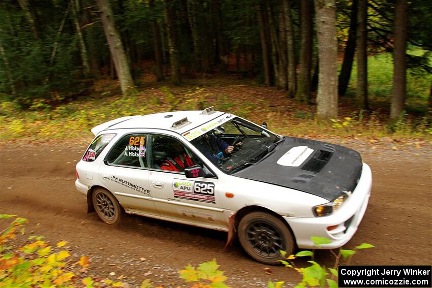 Aidan Hicks / John Hicks Subaru Impreza Wagon on SS2, Bob Lake I.