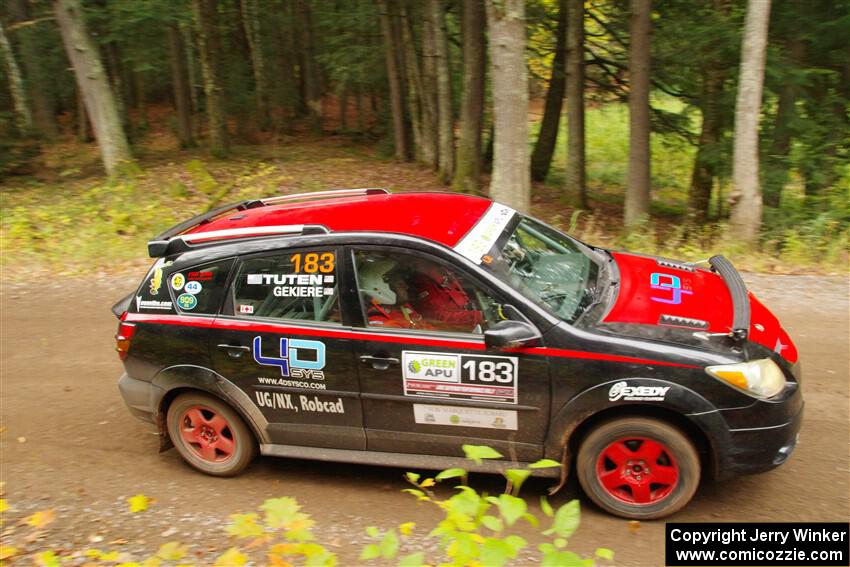 Doug Gekiere / Andrew Tuten Pontiac Vibe GT on SS2, Bob Lake I.